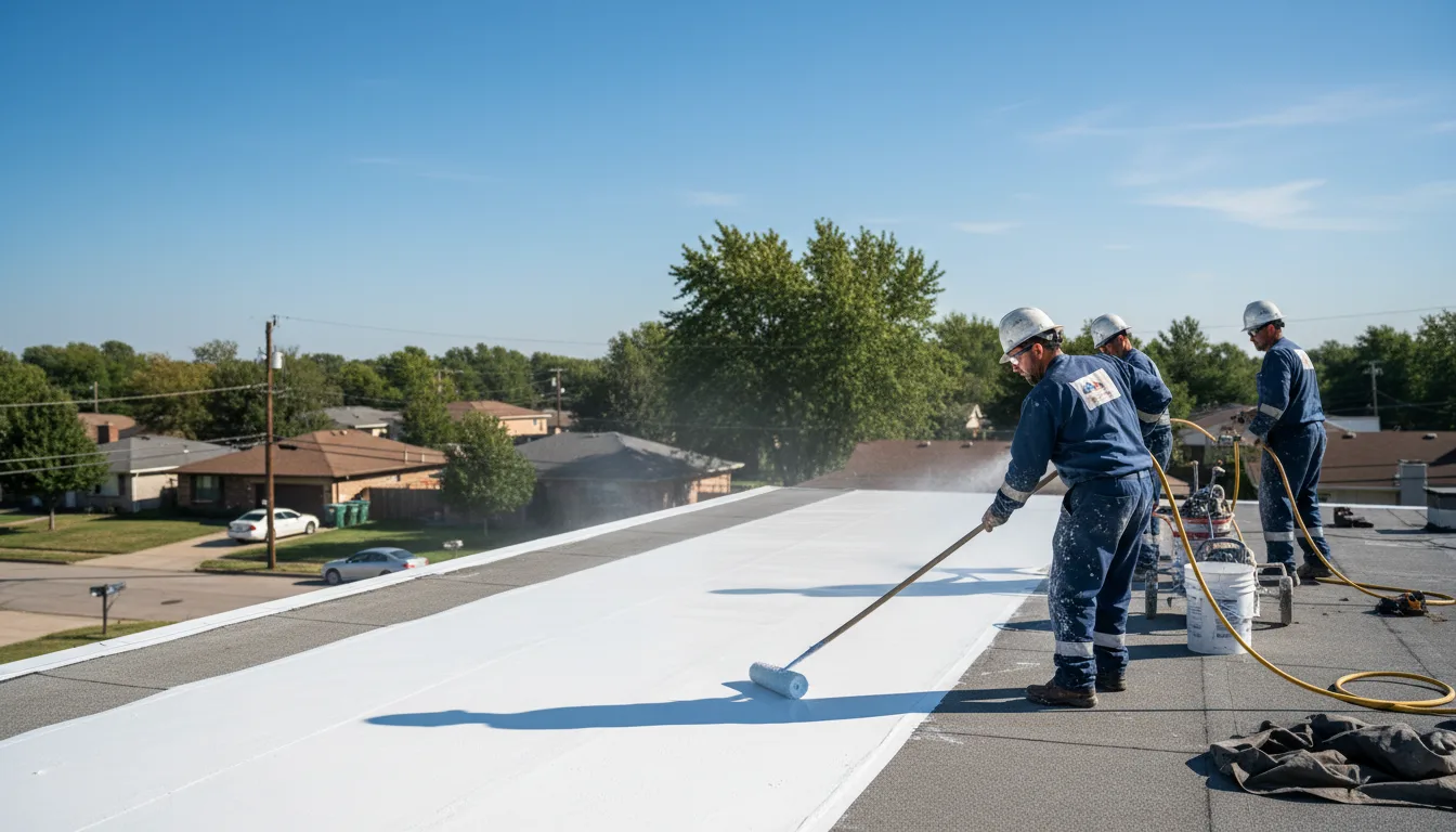Commercial roof coating in Dunkirk, NY near me